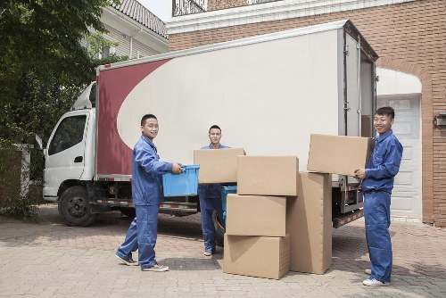 Man with van loading furniture in Marblearch