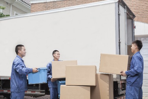 Office relocation scene in central London near Marblearch