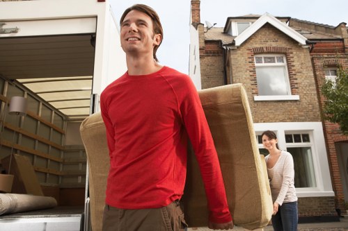 Furniture and household items being prepared for a Marblearch home move
