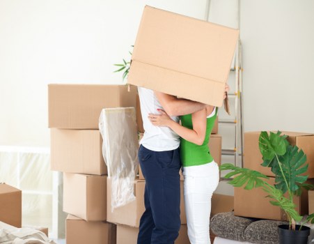 Local moving team handling a flat move in central London